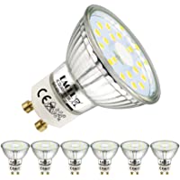 EACLL Bombillas LED GU10 6000K Blanco Frio 5W Fuente de Luz 495 Lúmenes Equivalente 50W Halógena Lámpara. AC 230V Sin…